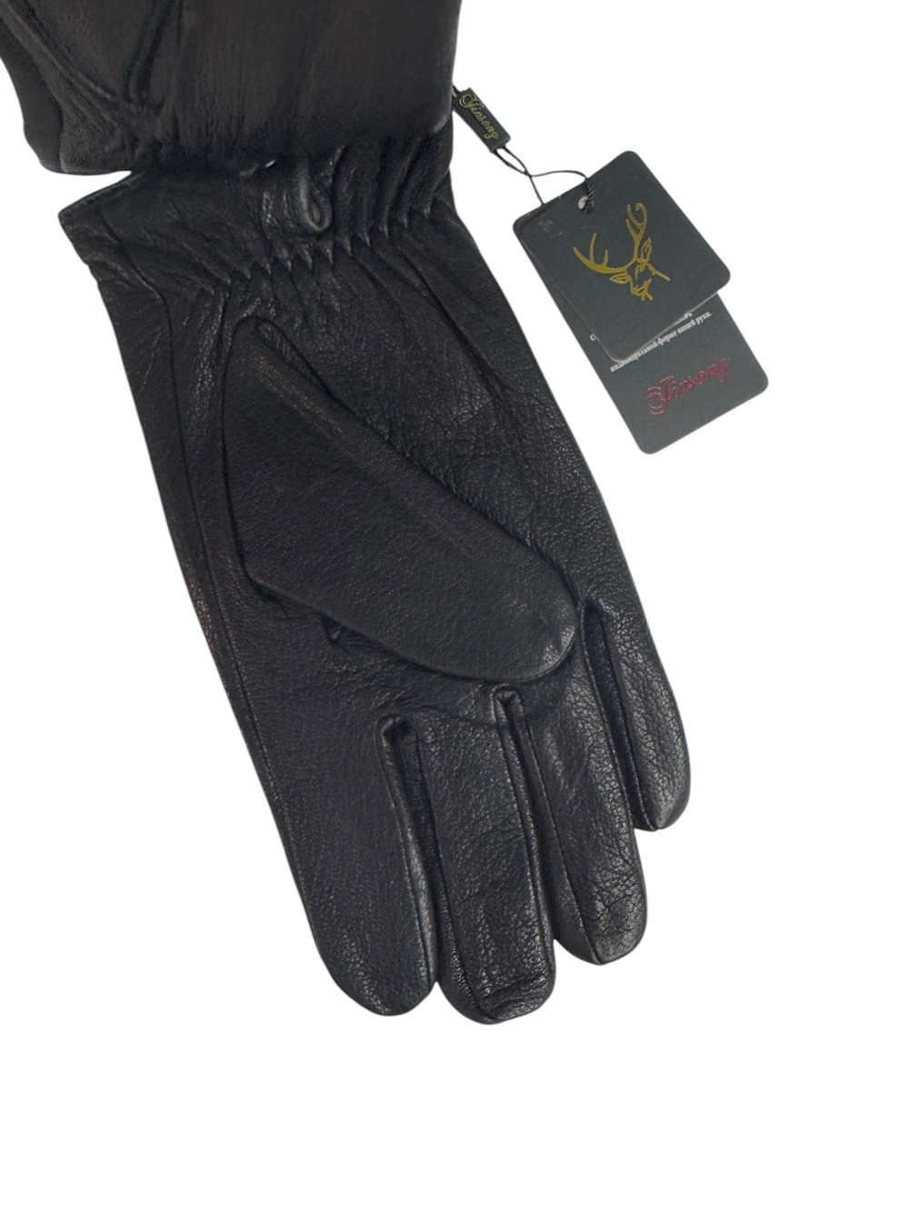 Перчатки. Мужские. Материал верха: Кожа оленя. Подклад: Трикотаж-шерсть. Великаны. В упаковке 5 шт.