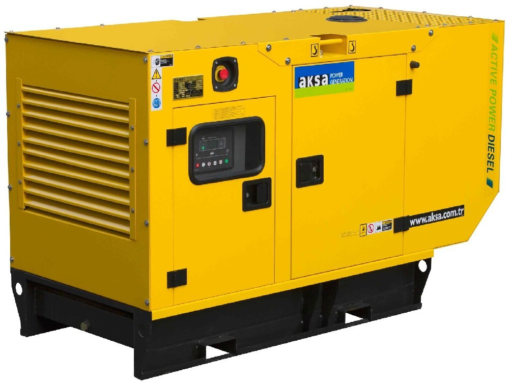 Дизельный генератор Aksa APD40A в кожухе