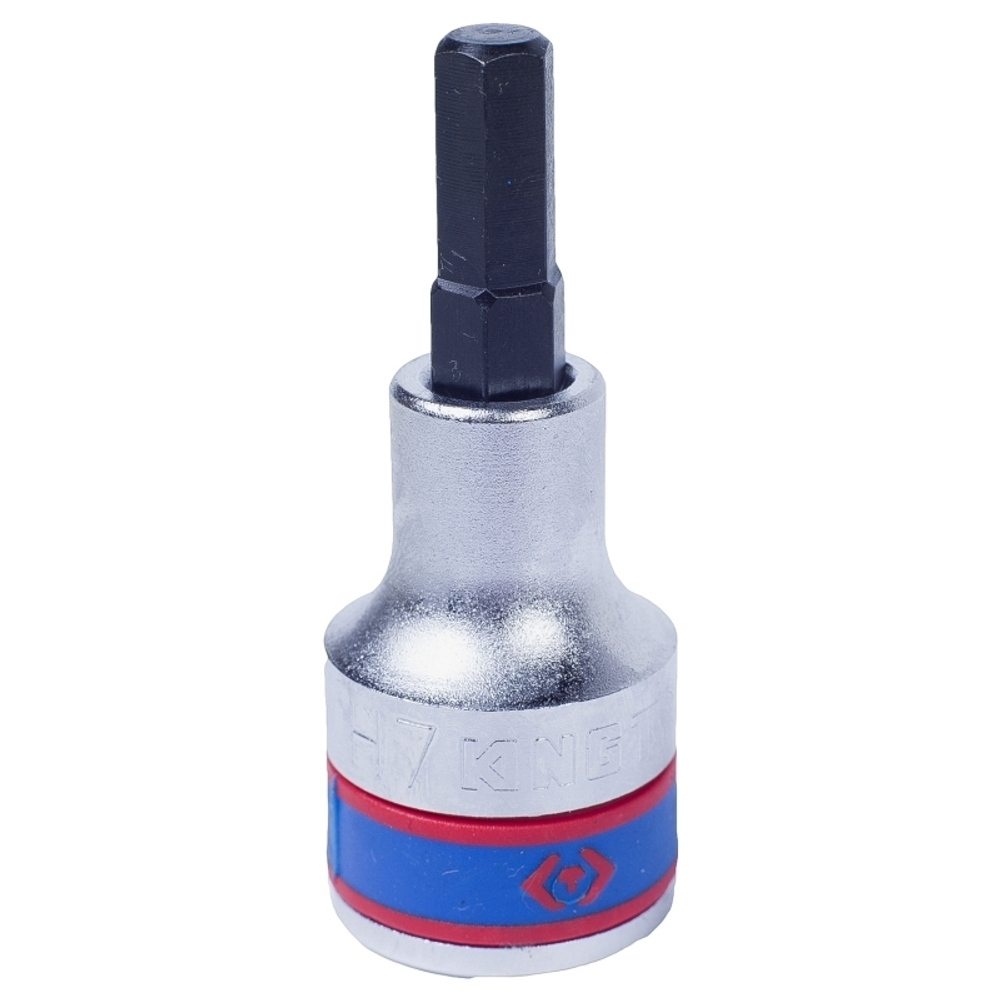 KING TONY (402507) Насадка (бита) торцевая 1/2", L = 60 мм, HEX, 7 мм