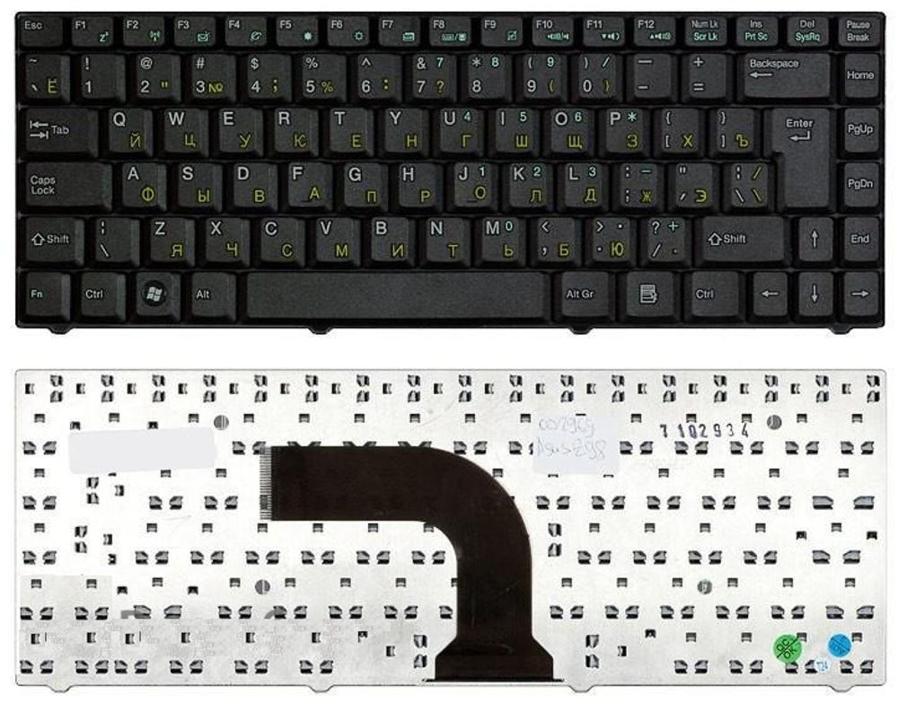 Клавиатура для ноутбука Asus C90, S37, Z37, Z97 Series. Enter. Черная