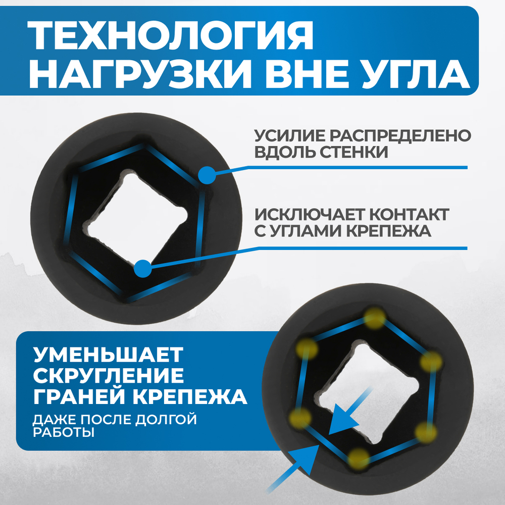 OPT-40112 Набор ударных головок 1/2", 10-24 мм, 10 предметов