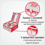 Аптечка домашняя 32х32х16 (красная)