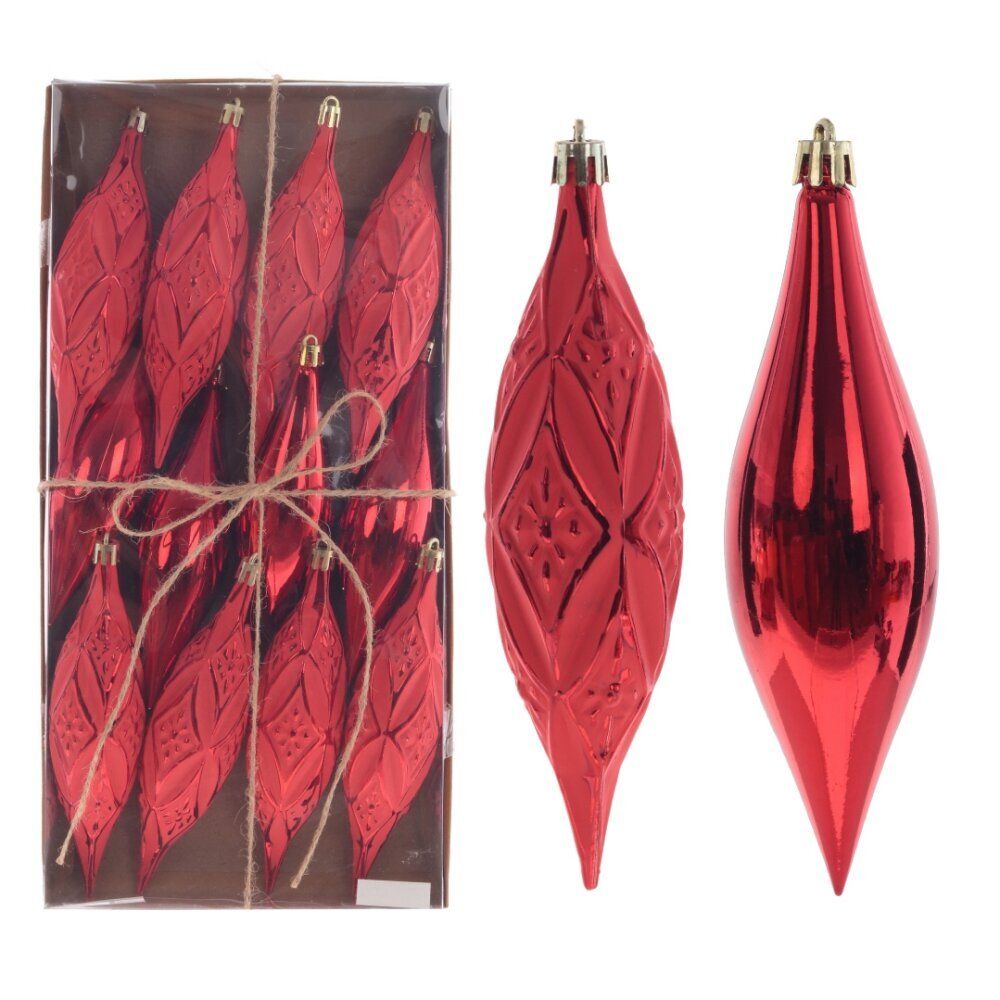 GAEM Набор из 12шт Украшение новогоднее "Капля", L4 W4 H15 см