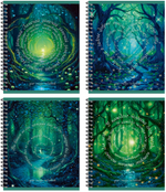 Тетрадь общая 48 л., YOUR MAGIC NOTEBOOK, обложка-мелов.картон+соффтач-лак, металлический гребень