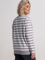 Блуза Журавлиная песня (бело-серая) Б15285-18М LT Collection