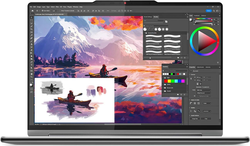 Ноутбук  Lenovo Yoga 9 2-in-1 14IMH9 14 ", Core Ultra 7, 32 Гб RAM, 1 Тб SSD, Arc graphics, Серый