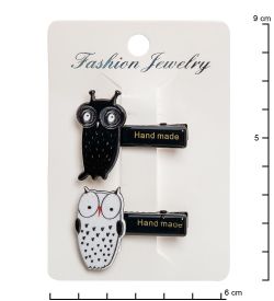 MR- 24 Набор заколок для волос «Совы Инь и Янь» Mark Rita