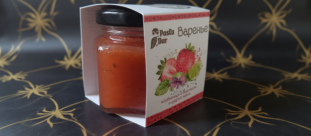 Варенье клубничное с базиликом и цедрой лайма