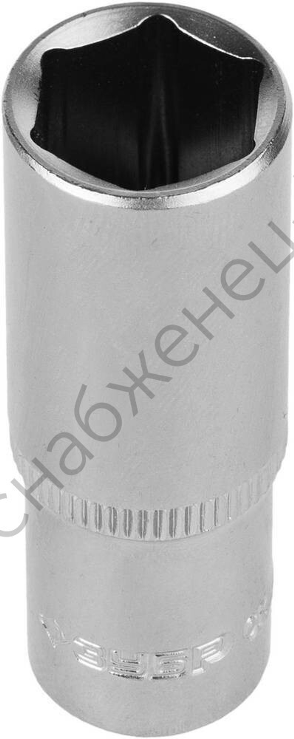 ЗУБР FLANK, 1/4″, 13 мм, удлиненная торцовая головка (27717-13)