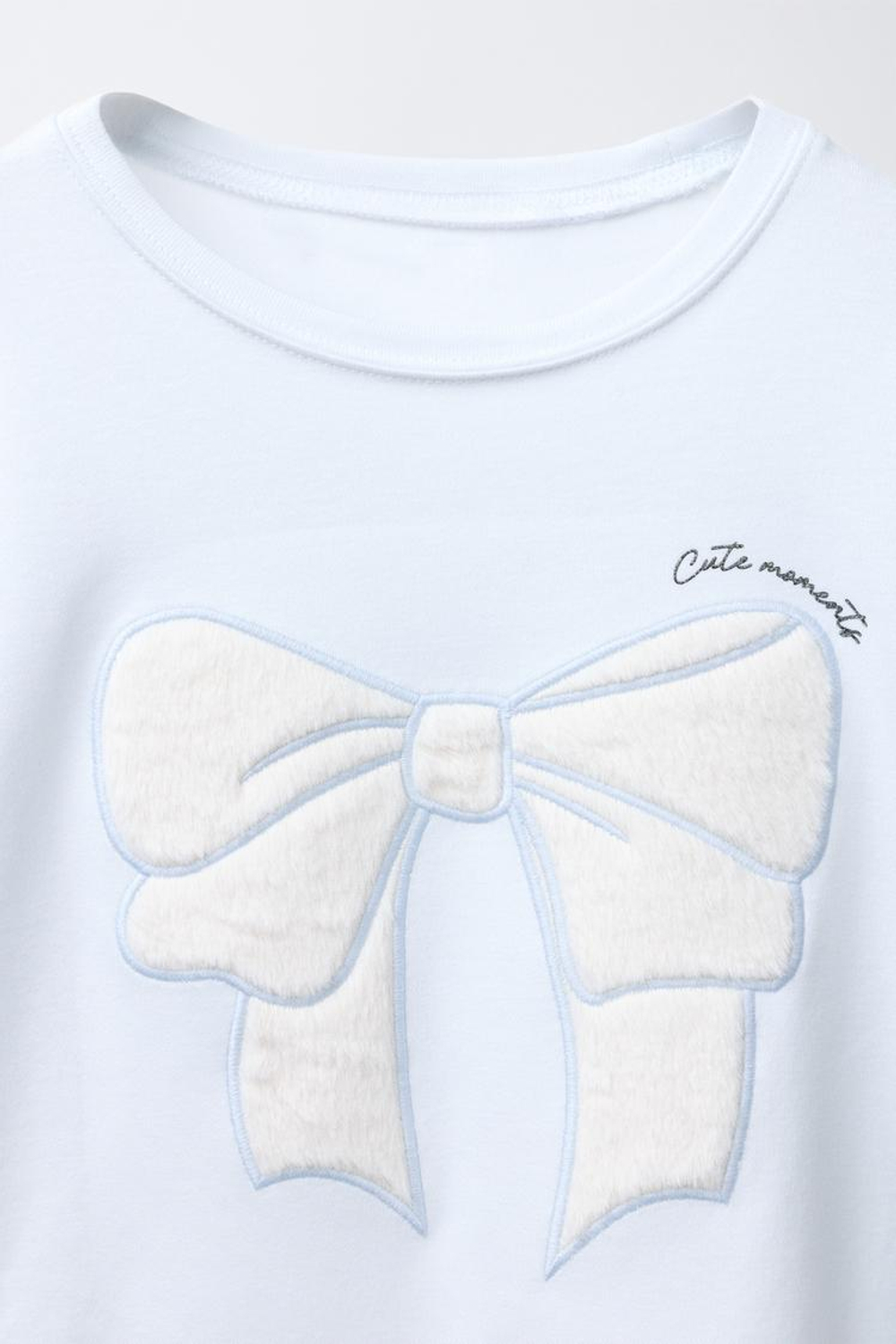 ZARA ПИЖАМА С БАНТОМ, ГОЛУБОЙ