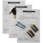 Сейф KUVERT "20ELB" электронный замок + ключ, 310х200х200 мм, 4 кг, черный