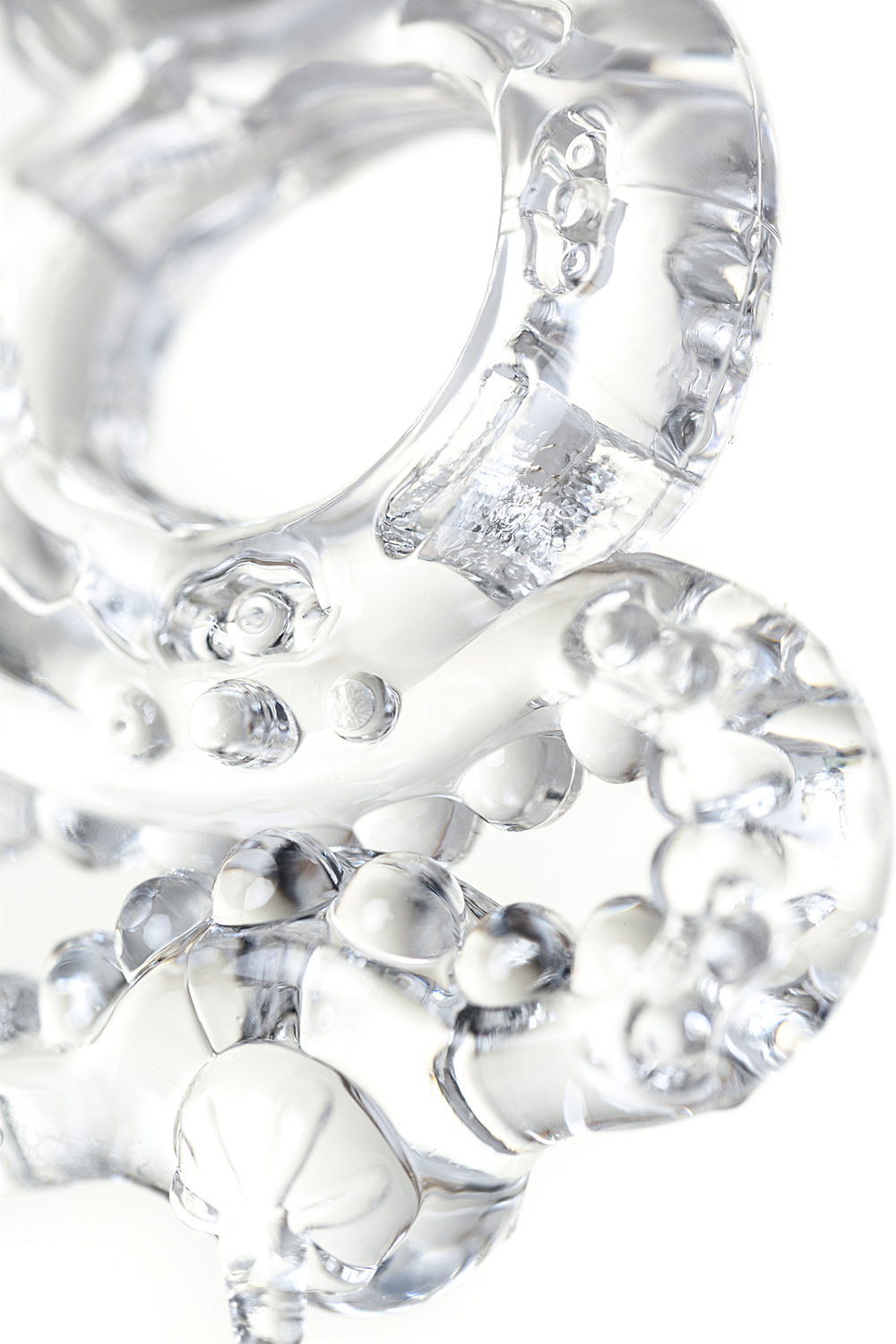 Виброкольцо прозрачное с бантиком