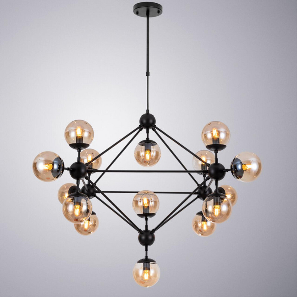 Люстра на штанге Arte Lamp A1664SP-15BK