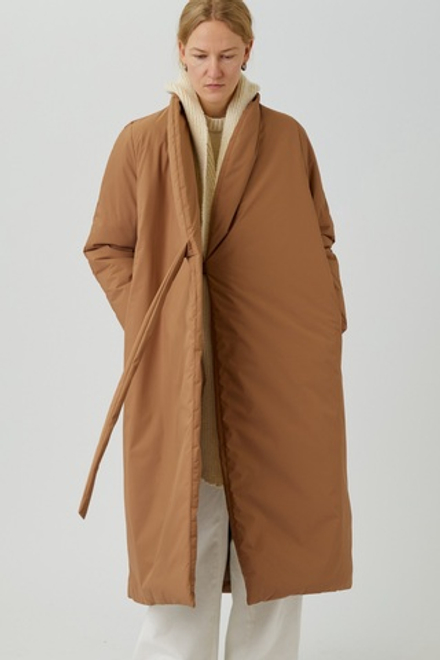 Зимнее пальто на запах из песочной мембраны