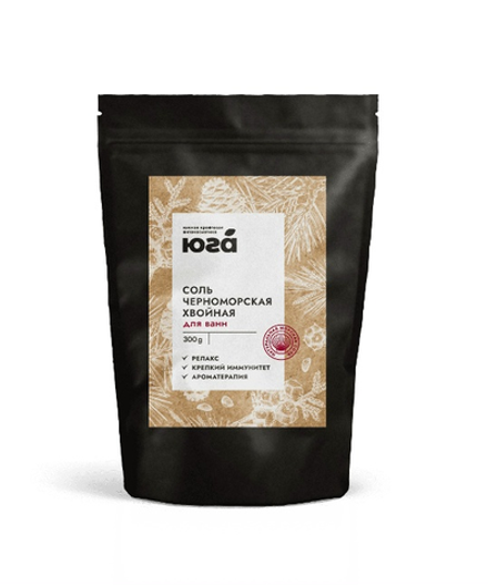 Соль черноморская хвойная, 300 г, ТМ ЮГА