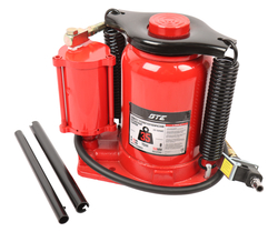 Домкрат бутылочный 35т 255-405мм пневматический GTE