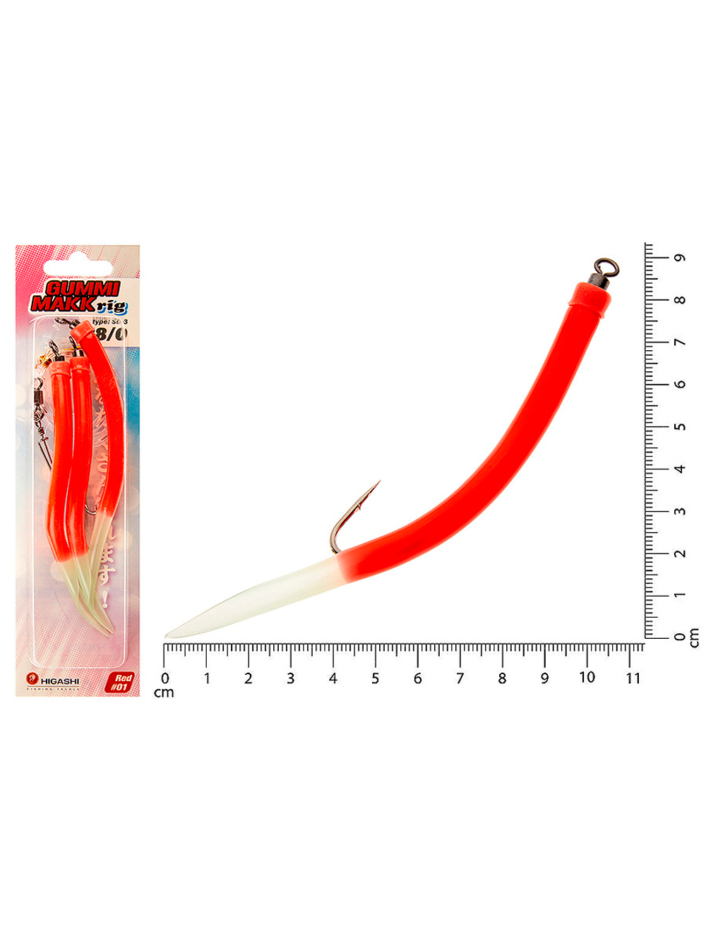 Оснастка HIGASHI Gummi Makk rig SB3 #06 Pink #6-0