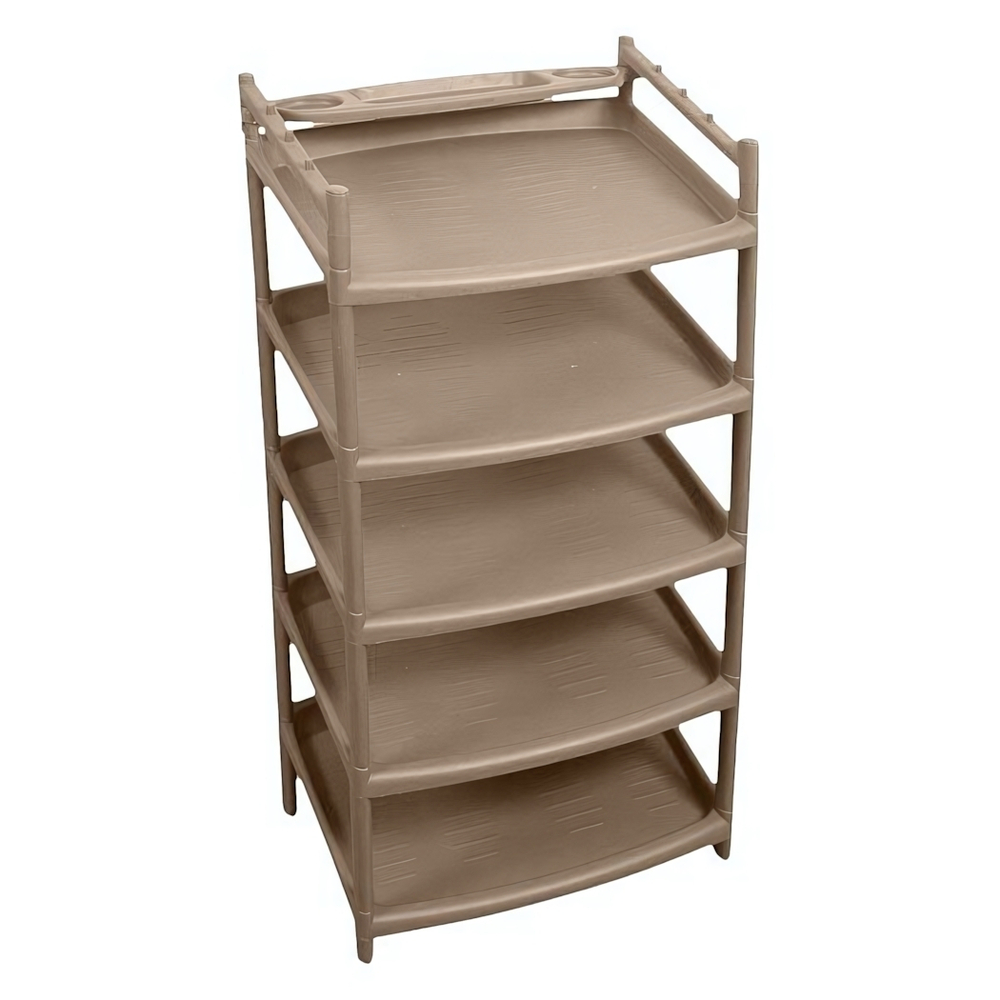 Этажерка для обуви "Rambai" 5 полок, 505х410х995 мм (серый)