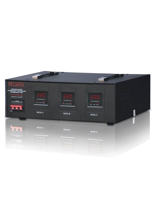 Стабилизатор Ресанта трехфазный АСН-4500/3