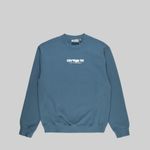  Толстовка мужская Carhartt WIP Ink Bleed Sweatshirt артикул:I032866_vancouver_blue_white - купить в магазине Дайс