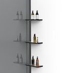 Душевая перегородка Walk-In VSW-1HWS110CGGM, 1100*2000, вороненая сталь, стекло тонированное