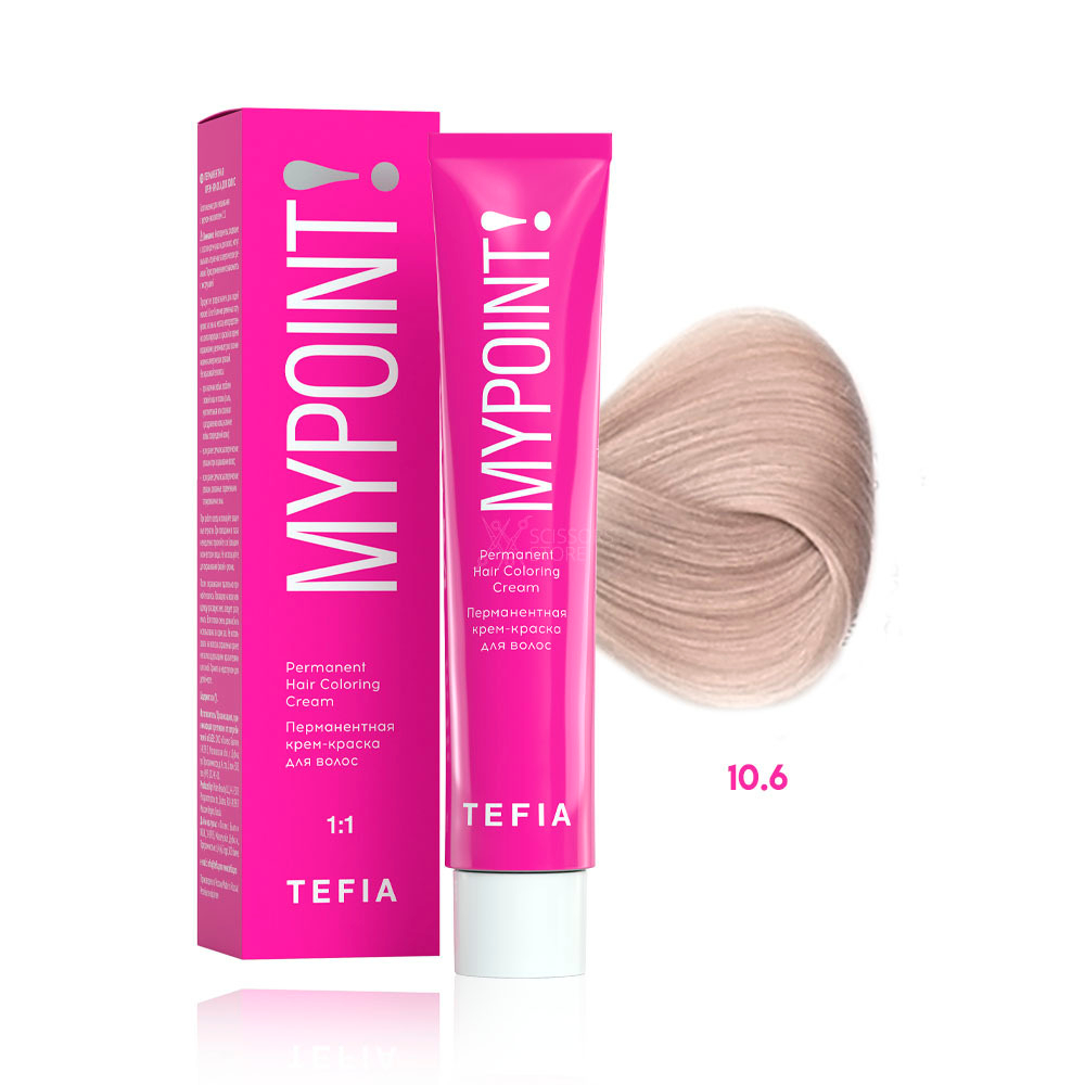 TEFIA Перманентная крем-краска для волос MYPOINT 60мл