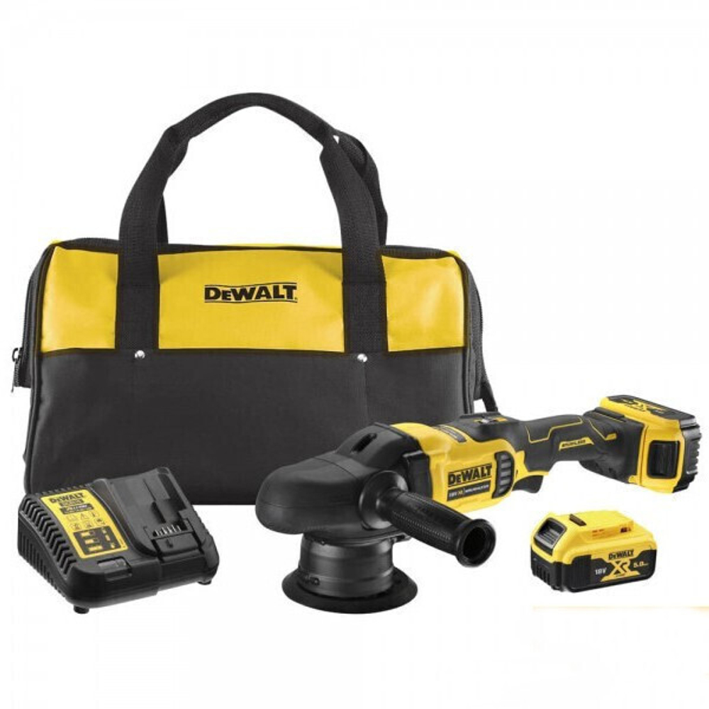 Полировальная машина Dewalt DCM848P2-QW 125 мм 18 В