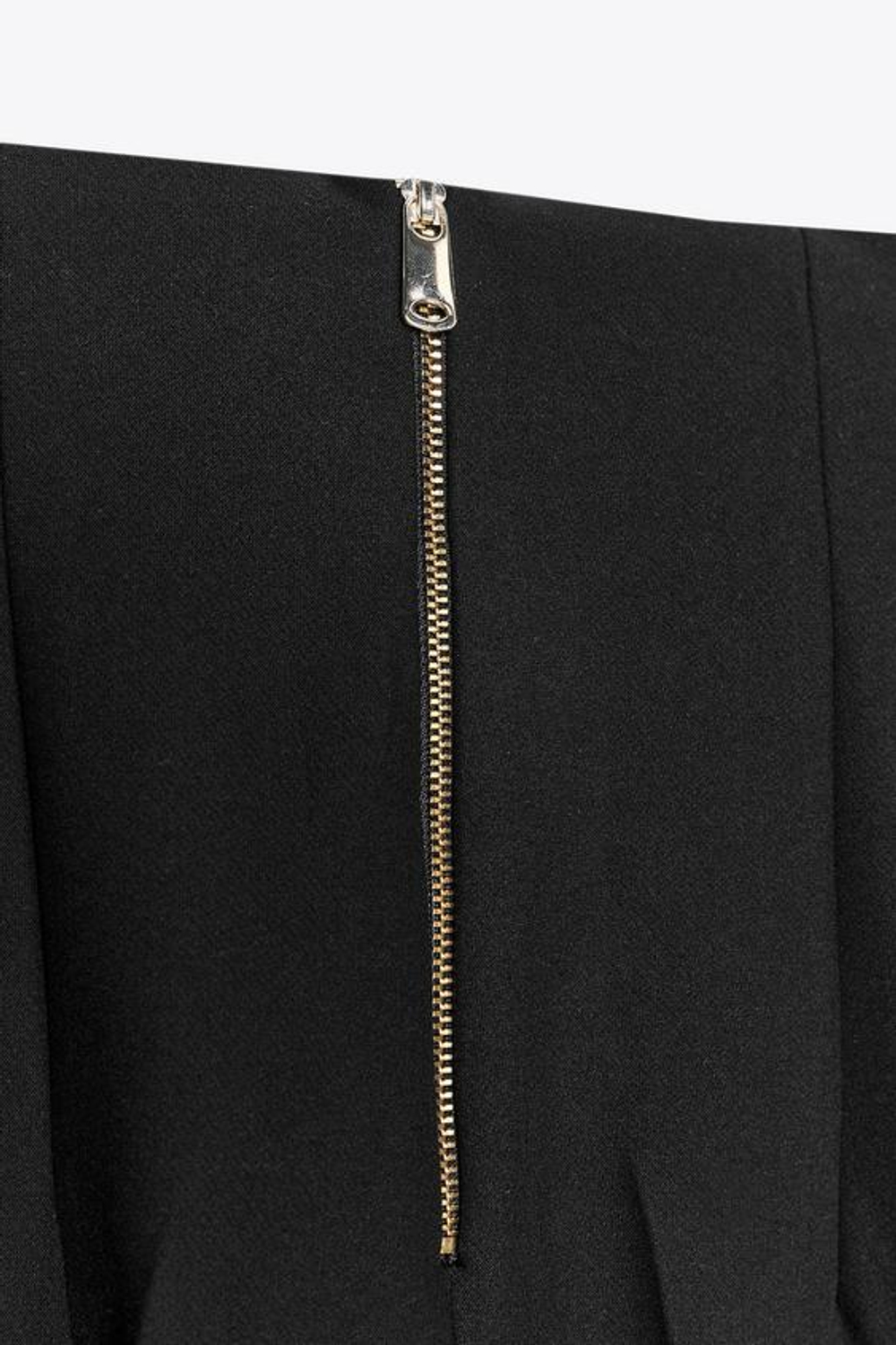 ZARA БРЮКИ С ВЫСОКОЙ ПОСАДКОЙ И ЗАСТЕЖКОЙ-МОЛНИЕЙ — ZW COLLECTION, ЧЕРНЫЙ
