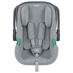 Автолюлька Indigo Minky I-Size с базой 0+ (40-87см) светло-серый