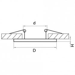Рамка на 1 светильник Lightstar Intero 111 217917
