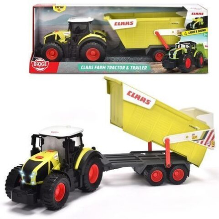 Игрушечный транспорт Dickie Toys Traktor CLAAS - Трактор с прицепом со светом и звуком 64 см - Дикки 203739004
