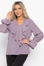 Блуза шифоновая Вэнси (пудра) Б15025-8М LT Collection