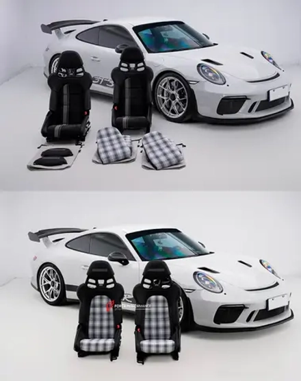 Карбоновые сиденья / ковшевые кресла для PORSCHE 911 991.2 GT3 TOURING Порше