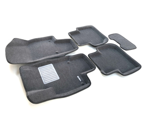 Коврики салона для VOLKSWAGEN Tiguan (2017-) Euromat 3D Business серые. Арт. EMC3D-005415G