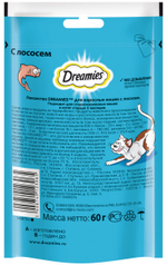 Лакомство Лосось, 60г для кошек Dreamies