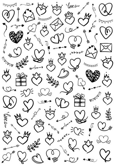 Слайдер-дизайн Crazy Shine Nails mini: Контурные сердца