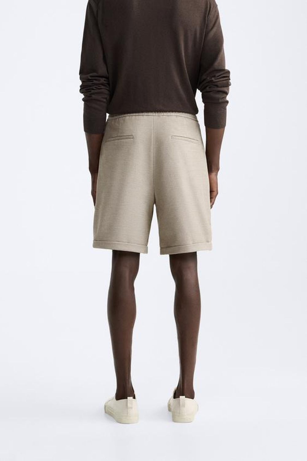 ZARA ШОРТЫ КОМФОРТНОЙ ПОСАДКИ, СВЕТЛЫЙ РЫЖЕВАТО-КОРИЧНЕВЫЙ