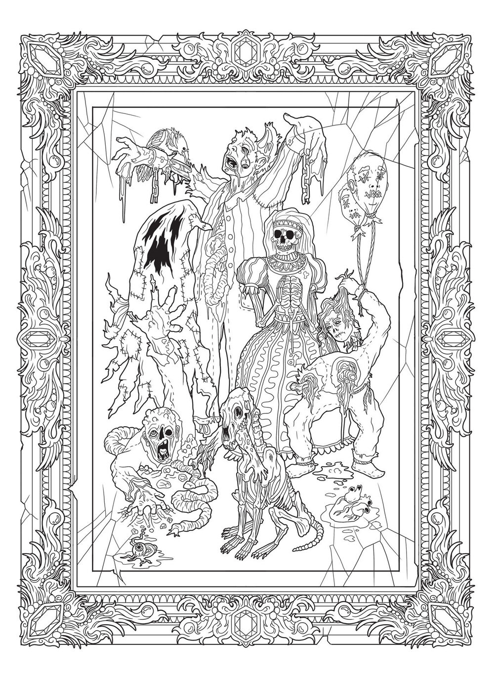 Hachette/ раскраска по номерам/ DARK ART
