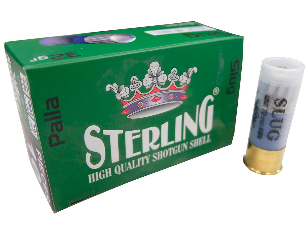 Патрон 12/70 STERLING с пулей SLUG 32 гр., коробка 10 шт.