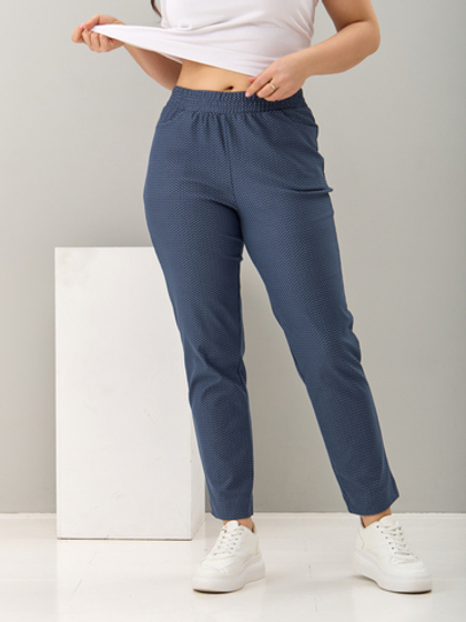 Брюки Бдж-129/джинс-чешуйки