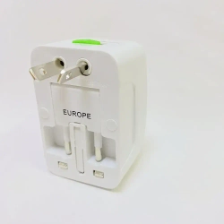 Переходник для розетки ОАЭ, Великобритании, Кипр, Малайзия, Сингапур, Гонконг. Универсальный сетевой адаптер.