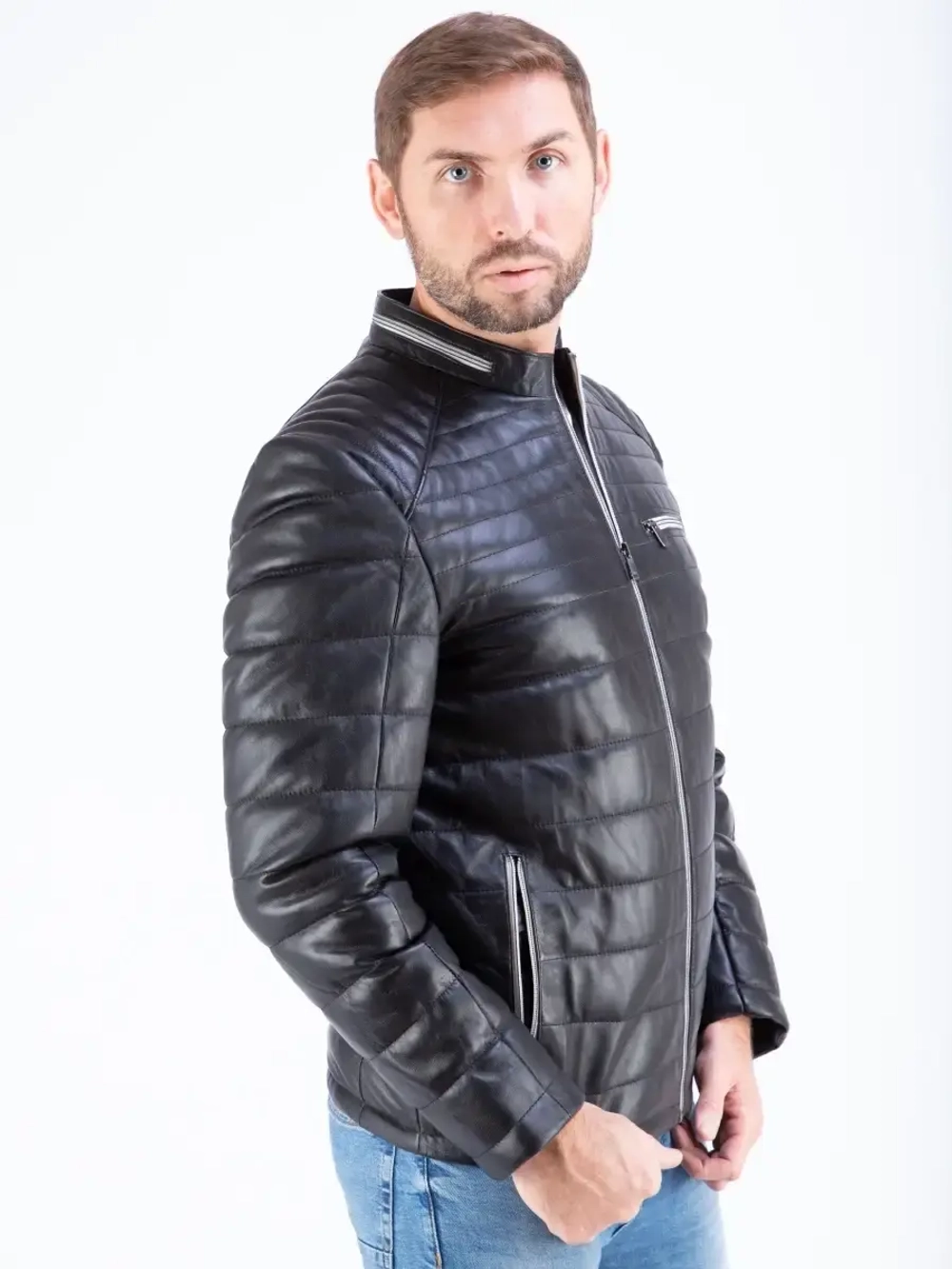 Куртка мужская из натуральной кожи