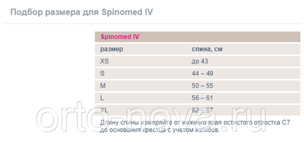 5669-5 - XS - Тренажер-корректор Spinomed для лечения остеопороза (вер. 4), размер XS