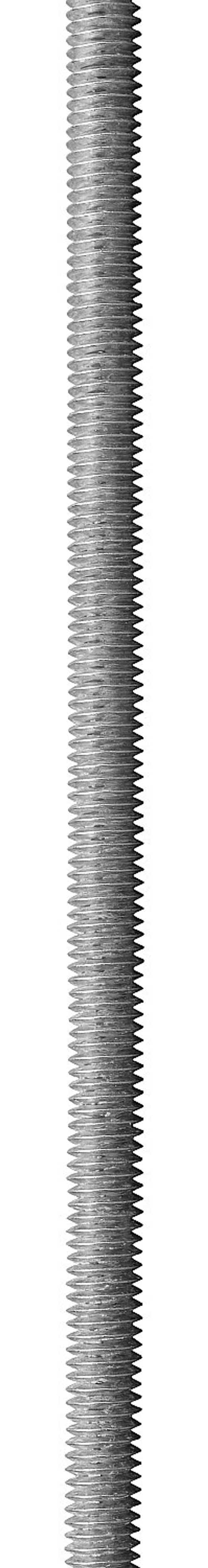 Шпилька резьбовая DIN 975, М16x2000, 1 шт, класс прочности 4.8, оцинкованная, ЗУБР