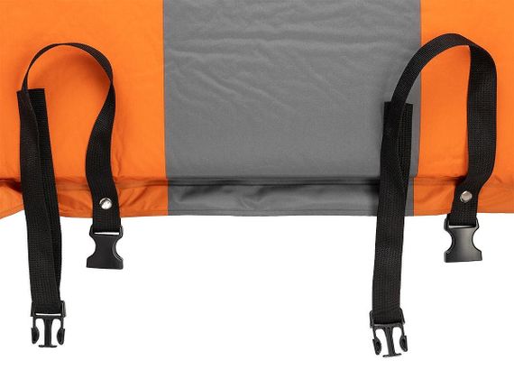 Коврик самонадувающийся с подушкой Helios HS-004P, утягивающие ремни.