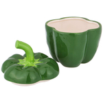 Блюдо для запекания с крышкой "Перец" 730мл 14*13*17см, коллекция "Il raccolto", цвет зеленый