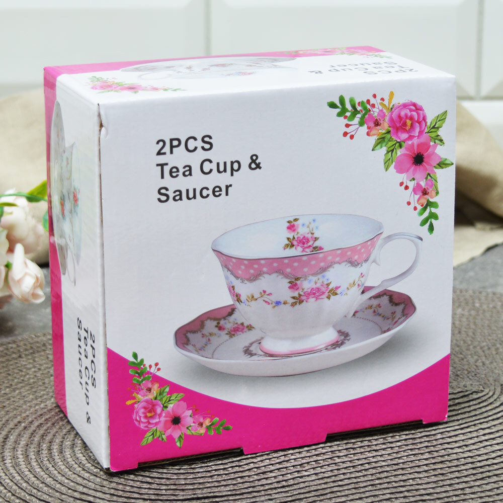 Чайная пара 220мл, фарфор, 6838