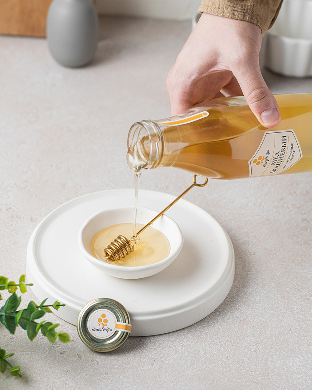 Натуральный акациевый мед HoneyForYou, 700 грамм