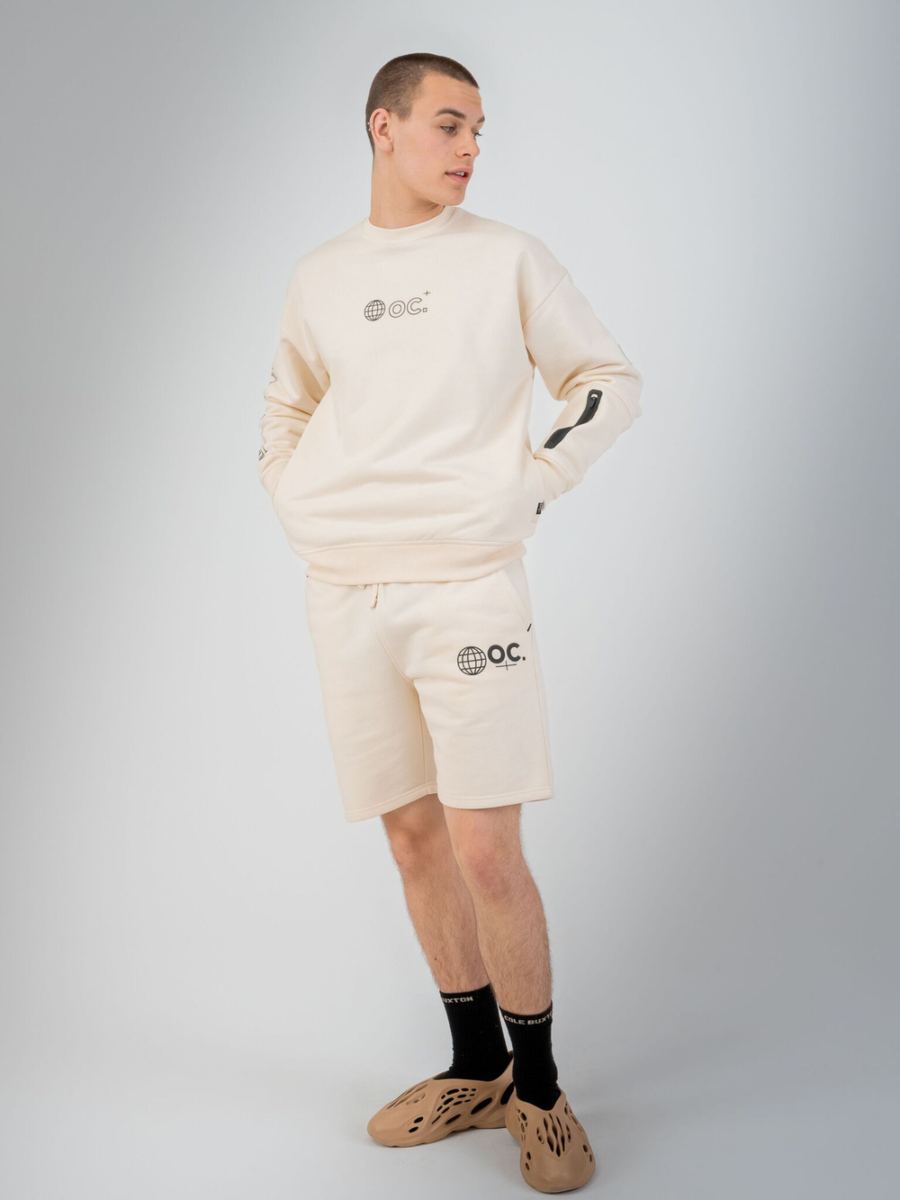 Свитшот мужской ORIGINAL CREATOR GLOBE SWEATSHIRT, Молочный