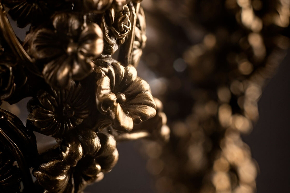 Набор бокалов для шампанского "Цветок" 2 шт. в подарочном футляре